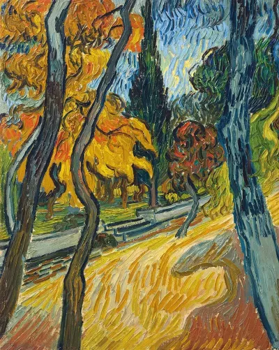 Arbres Dans Le Jardin De Lasile