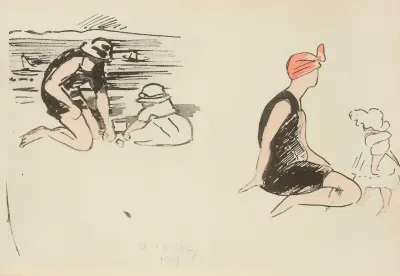 Arcachon 1919 Sur La Plage 2