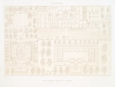 Architecture Plans Cavaliers Dune Ville Royale Bas Relief Dun Hypogee De Tell El Amarna Xviiie Dynastie