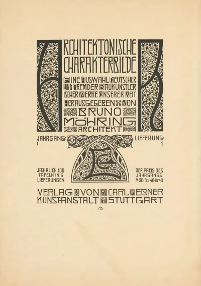 Architektonische Charakterbilder Hg Von Bruno Mohring