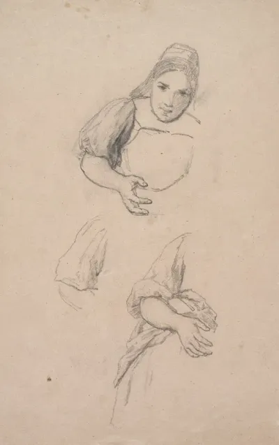 Arm Position Of The Listening Black Forest Woman