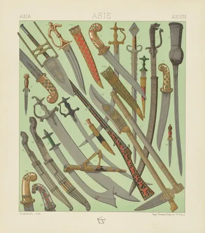 Armes De Lindie Du Nepaul De La Perse Et De La Turquie