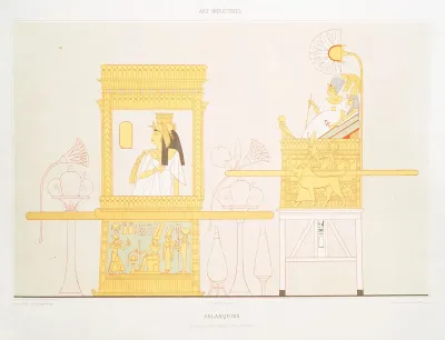 Art Industriel Palanquins Necropole De Thebes Xxe Dynastie