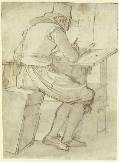 Artist At The Drawing Table