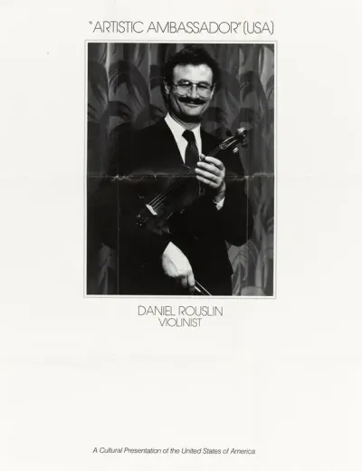Artistic Ambassador Usa Daniel Rouslin Violinist