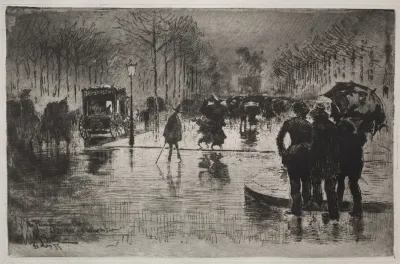 Artists Returning From The Salon
