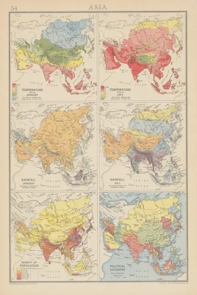 Asia Temperature Rainfall
