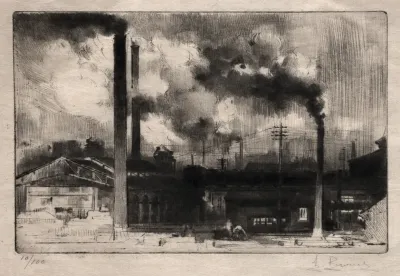 At The Creusot Works The Smokestacks