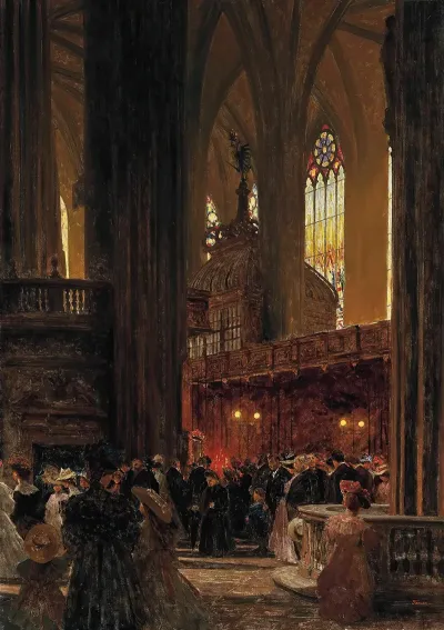 At The End Of A Sunday Service St Stephens Cathedral Vienna
