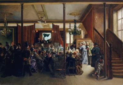 Auction Sale In Clinton Hall New York 1876