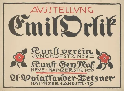 Ausstellung Emil Orlik Kunstverein Kunstgewerbemuseum U Voigtlander Letzner