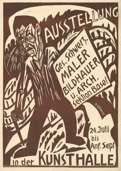 Ausstellung Ges Schweiz Maler Budhauer U Arch Sektion Basel In Der Kunsthalle