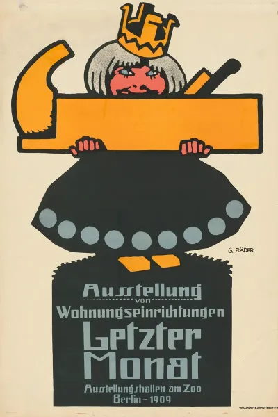 Ausstellung Wohnungseinrichtungen Letzter Monat Ausstellungshallen Am Zoo Berlin 1909