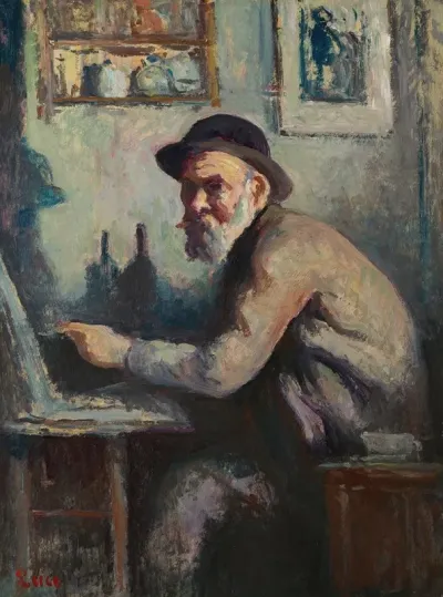 Autoportrait Au Chevalet