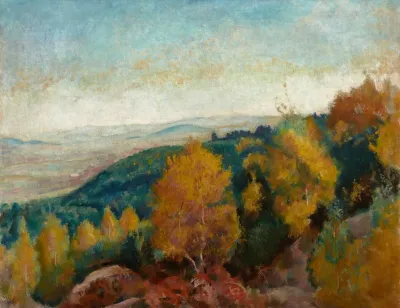 Autumn Landscape Environs Of Kalwaria Zebrzydowska