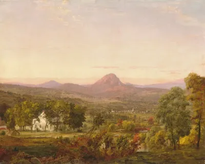 Autumn Landscape Sugar Loaf Mountain Orange County New York