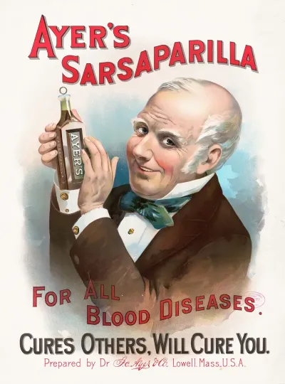 Ayers Sarsaparilla For All Blood Diseases Cures Others Will Cure You