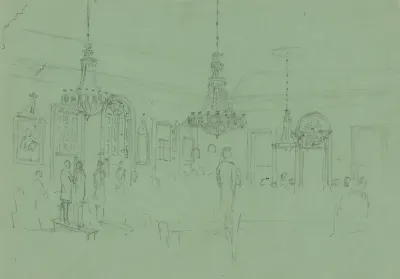 Ballroom With Figures