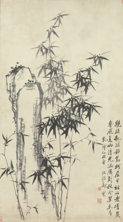 Bamboo And Rock
