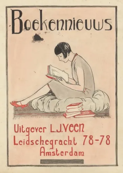 Bandontwerp Voor Boekennieuws Uitgever L J Veen