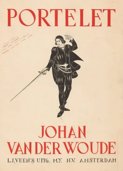 Bandontwerp Voor Johan Van Der Woude Portelet Oorspronkelijke Roman