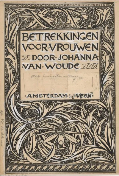 Bandontwerp Voor Johanna Van Woude Betrekkingen Voor Vrouwen