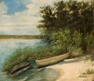 Barges At The Bank