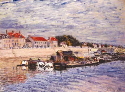 Barges On The Loing At Saint Mammes