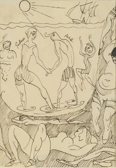 Bath Scene