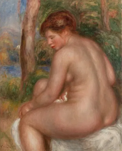 Bather In Three Quarter View Baigneuse Vue De Trois Quarts