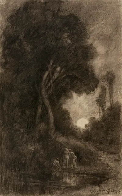 Bathers By Moonlight