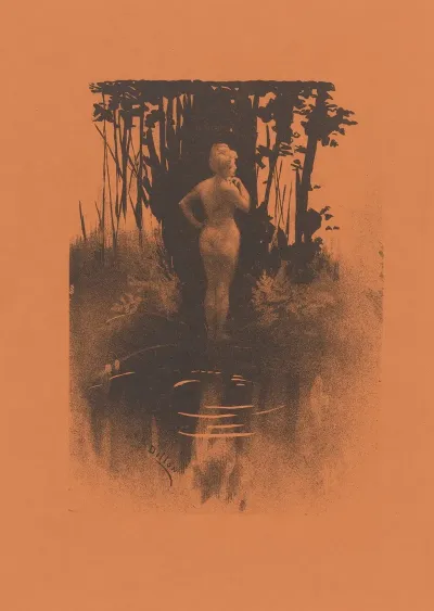 Bathing Woman In Nature