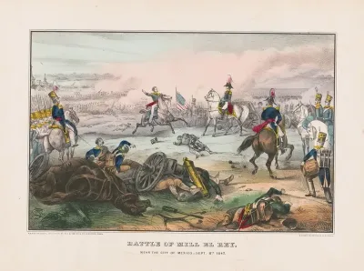 Battle Of Mill El Rey Near The City Of Mexico Sept 8th 1847