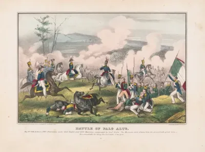 Battle Of Palo Alto May 8th 1846 Between 2900 Americans Under General Taylor And 6000 Mexicans Commanded By General Arista