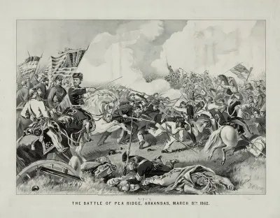Battle Of Pea Ridge Arkansas March 8th 1862