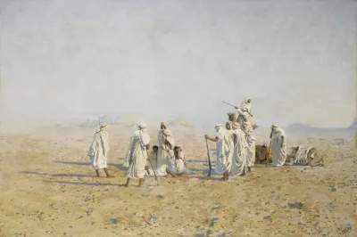 Bedouins In The Desert