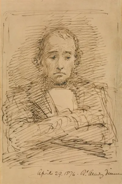 Benjamin Disraeli Sketched At A Royal Academy Dinner