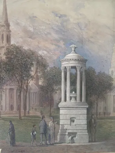 Bennett Fountain On New Haven Green