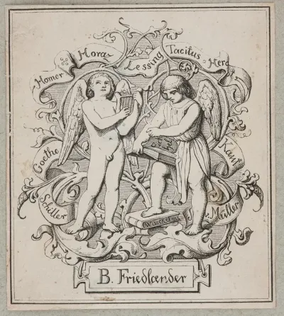 Benoni Friedlander 1773 1858 Ekslibris