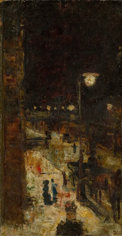 Berliner Strase Bei Nacht