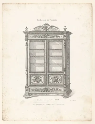 Bibliotheque Vieux Bois A Colonne
