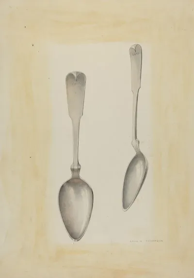 Bishop Hill Large Silver Spoon