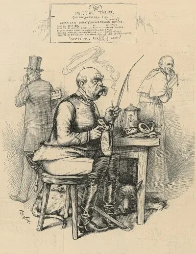 Bismarck Putting It In His Pipe To Smoke