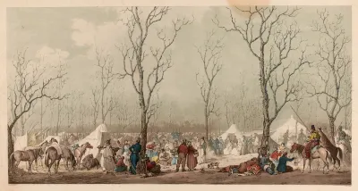 Bivouac Aux Champs Elysees A Paris Le 31 Mars 1814
