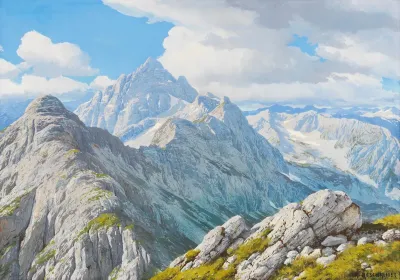 Blick Auf Den Hochvogel