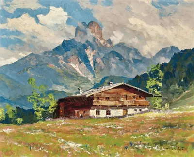 Blick Auf Die Bischofsmutze Von Filzmoos