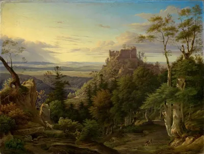 Blick Auf Die Burg Alt Eberstein