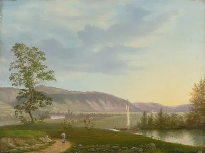 Blick Auf Die Elbe Bei Dresden