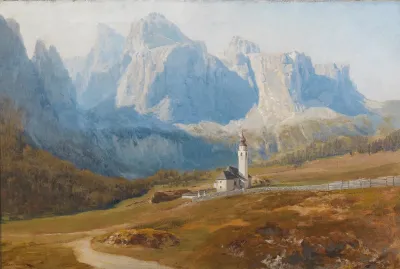 Blick Auf Kolfuschg Mit Der Geislergruppe