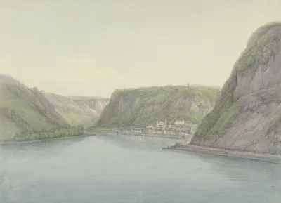 Blick In Das Rheintal Rechts Sankt Goar